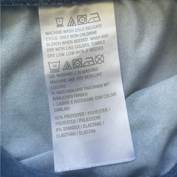 Anybody Brushed Jersey Printed Sleep Set Navy Tie Dye Size 1X Soft Comfy Pajamas - Picture 6 of 7